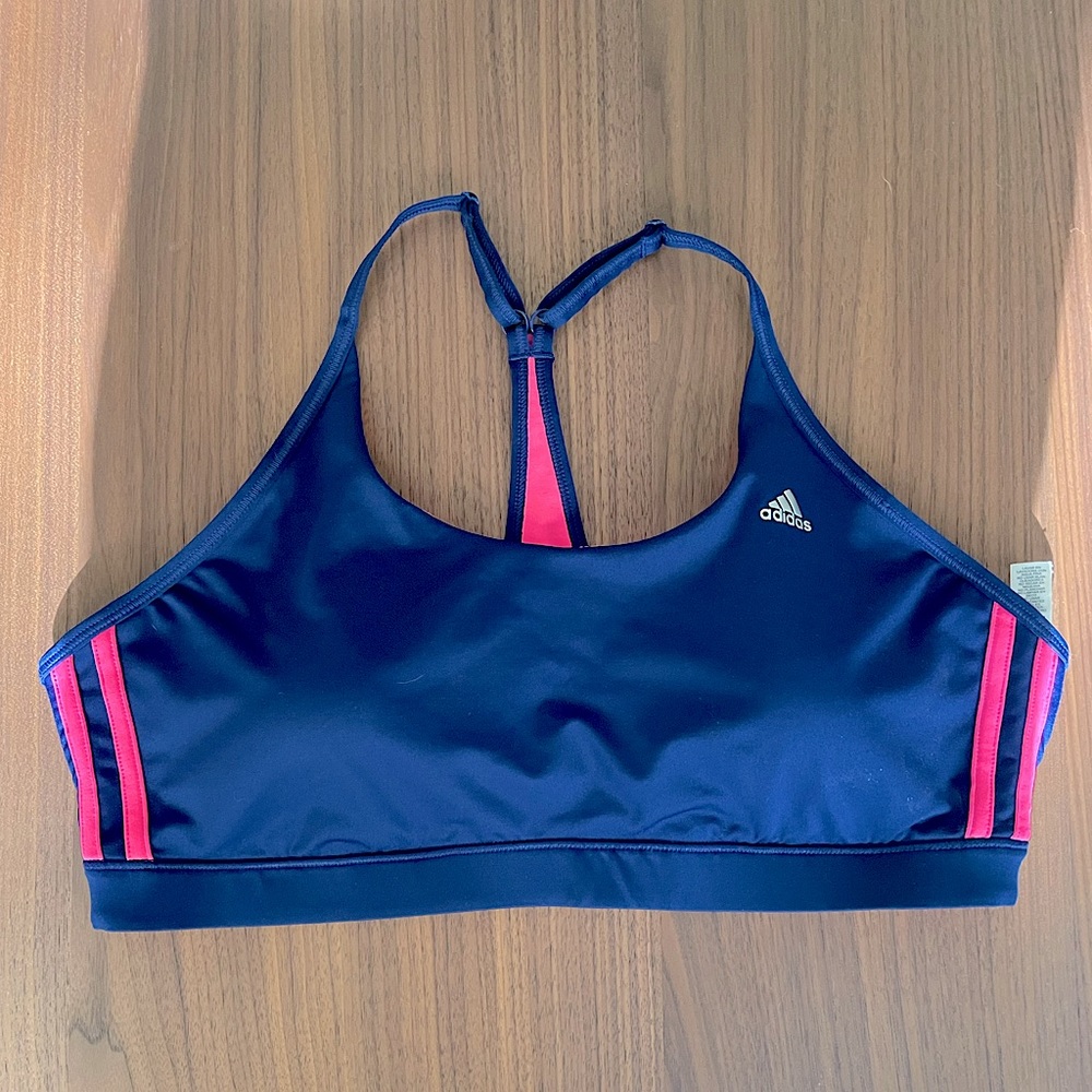 Adidas Blue/Pink Sports Bra XL